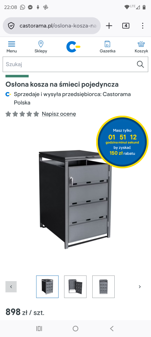 kosz na śmieci cena orientacyjna