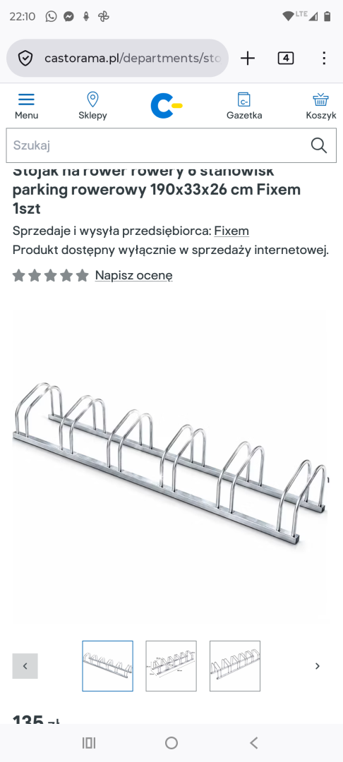stojak na rower cena orientacyjna